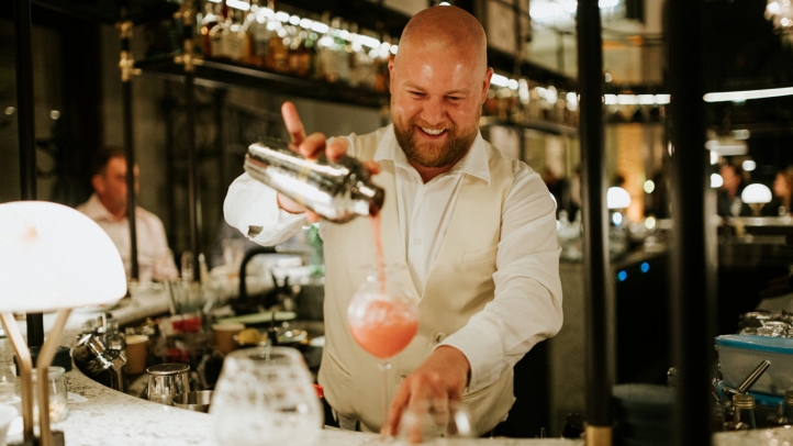 This is a special bar, club in Budapest, where all bartenders are