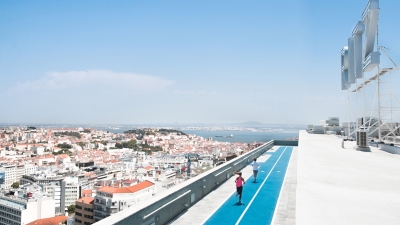 Rooftop Running Track at Four Seasons Hotel Lisbon