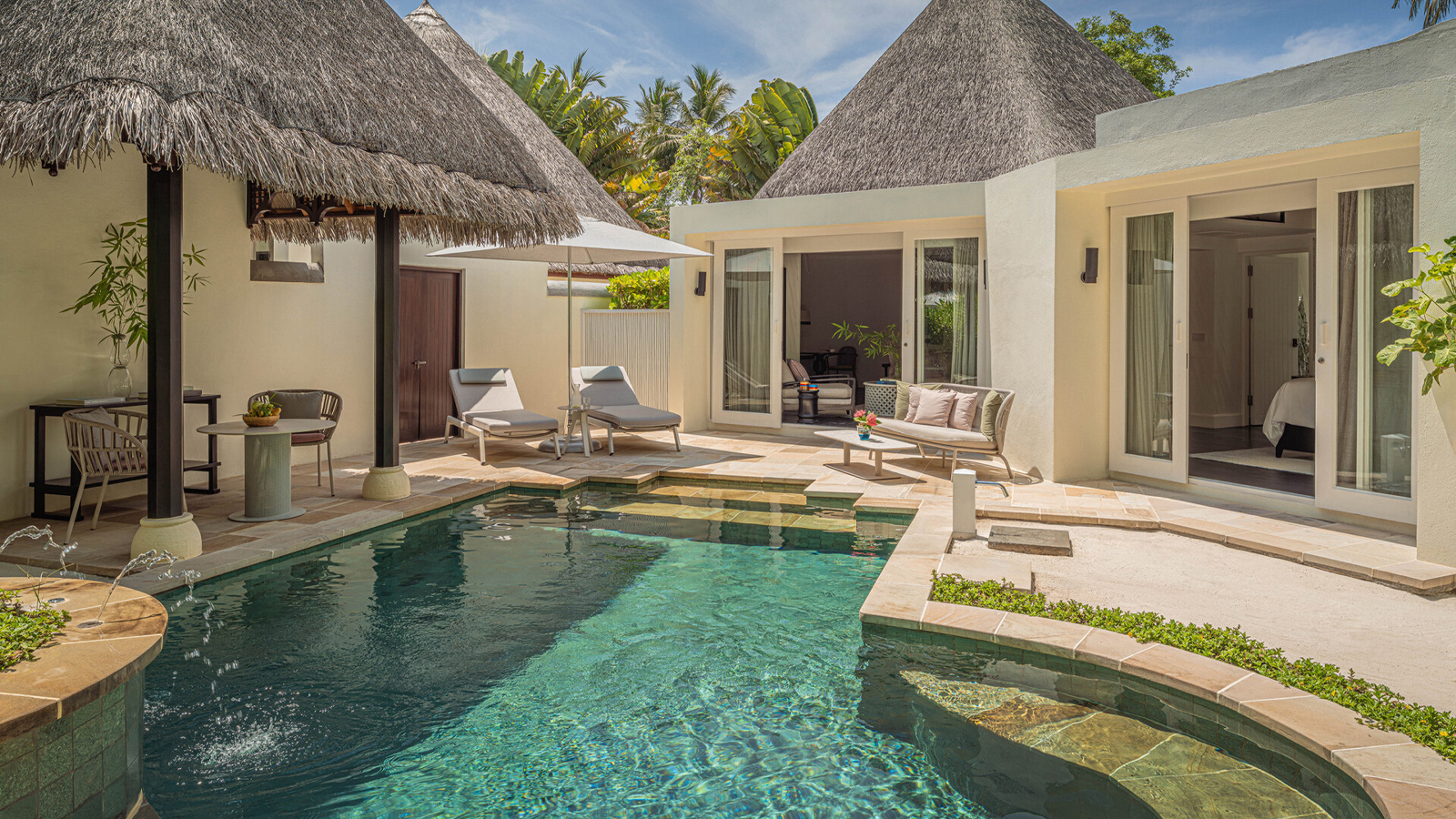 Two-Bedroom Beach Pavilion with Pool