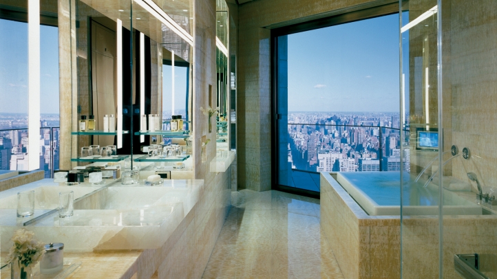 Ty Warner Penthouse Bathroom, Four Seasons Hotel New York