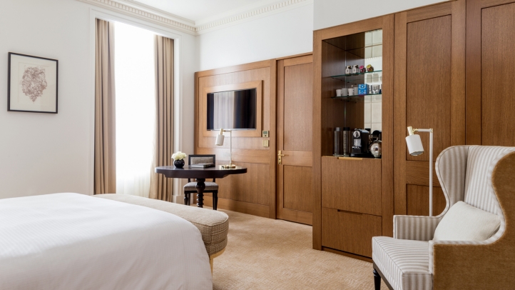 Guestroom at Four Seasons Hotel London at Ten Trinity Square