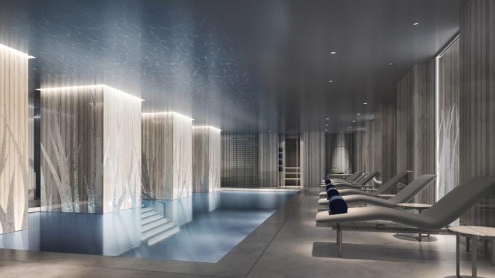 Indoor Pool at Four Seasons Hotel London at Ten Trinity Square