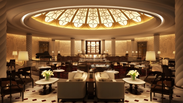 Rotunda Lounge at Four Seasons Hotel London at Ten Trinity Square