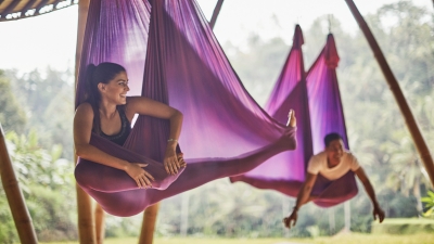 Four Seasons Bali AntiGravity Yoga 