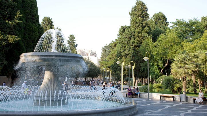 Beautiful parks in Baku