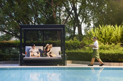 Couple Poolside Lifestyle