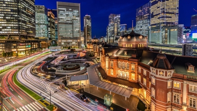 東京駅の夜景