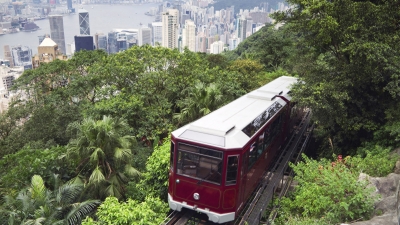 Venerable Peak Tram in Hong Kong